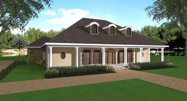 image of traditional house plan 5736